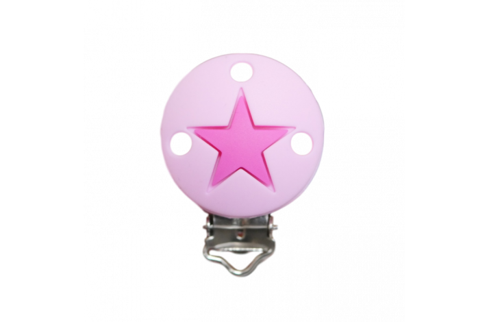 Rund med Stjerne Silikone Clips