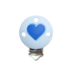 Rund med Hjerte Silikone Clips