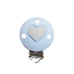 Rund med Hjerte Silikone Clips