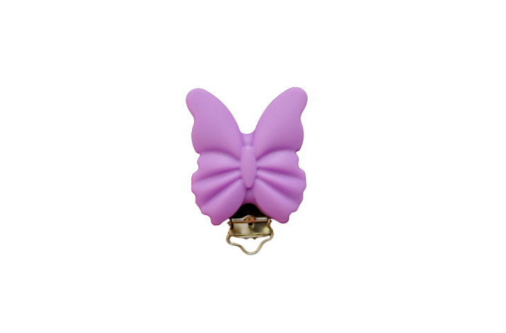 Sommerfugl Silicone Clips 0522 Lilla