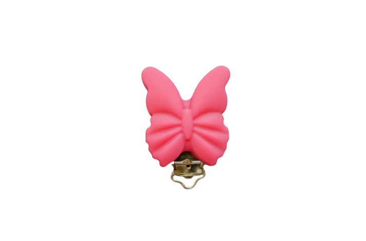 Sommerfugl Silicone Clips 0614 Pink