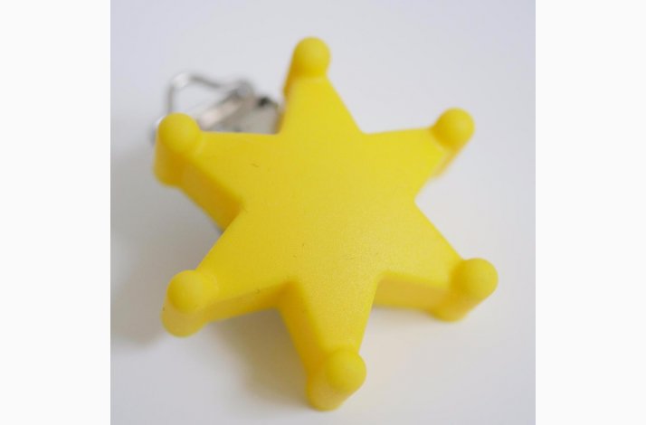 Stjerne Silicone Clips 0918 Gul