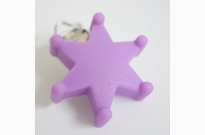 Stjerne Silicone Clips 0522 Lilla