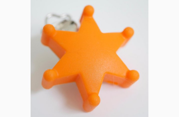 Stjerne Silicone Clips 0910 Orange