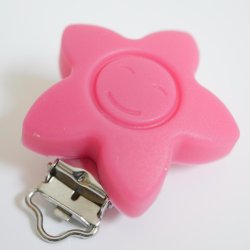 Stjerne Silicone Clips med Ansigt