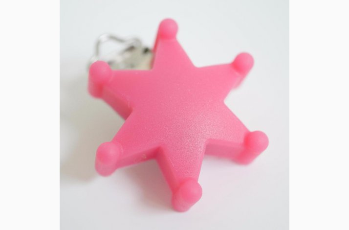 Stjerne Silicone Clips 0614 Pink