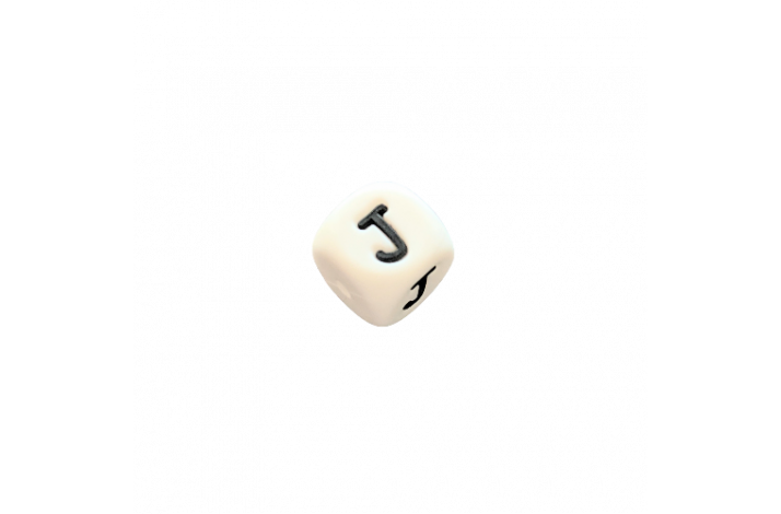 12 x 12 mm Silikone Bogstave J