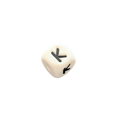 12 x 12 mm Silikone Bogstave