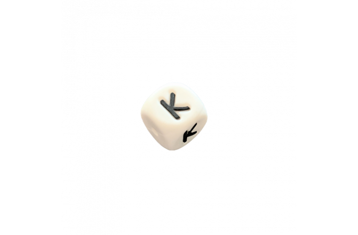 12 x 12 mm Silikone Bogstave K
