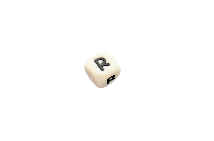 12 x 12 mm Silikone Bogstave R