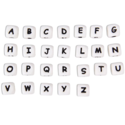 12 x 12 mm Silikone Bogstave