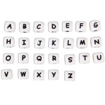 12 x 12 mm Silikone Bogstave