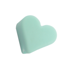 13 mm Hjerte Silikone Perler