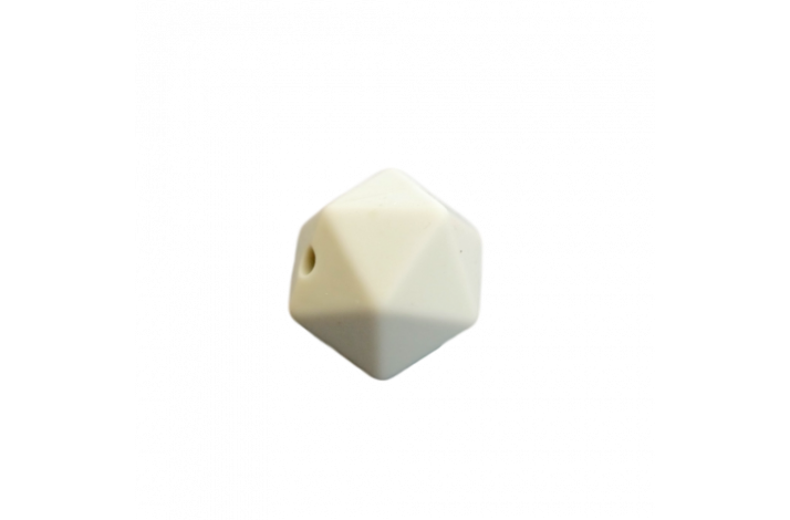 14 mm Icosahedron Silikone Perler 0014 Lysegr