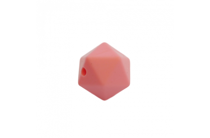 14 mm Icosahedron Silikone Perler 0712 Fersken