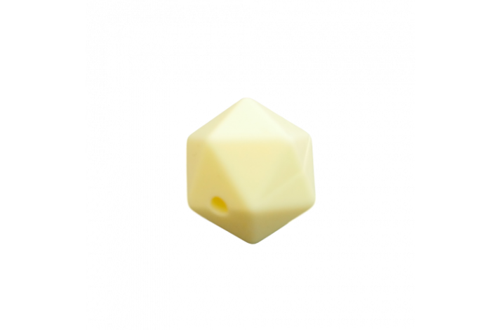 14 mm Icosahedron Silikone Perler 0924 Pastel Gul