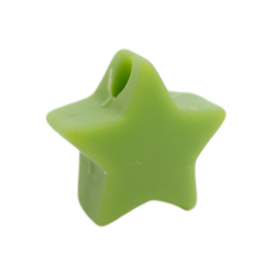 14 mm Stjerne Silikone Perler