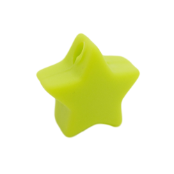 14 mm Stjerne Silikone Perler
