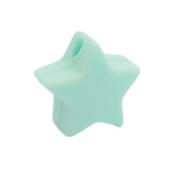 14 mm Stjerne Silikone Perler