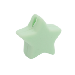 14 mm Stjerne Silikone Perler