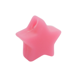 14 mm Stjerne Silikone Perler