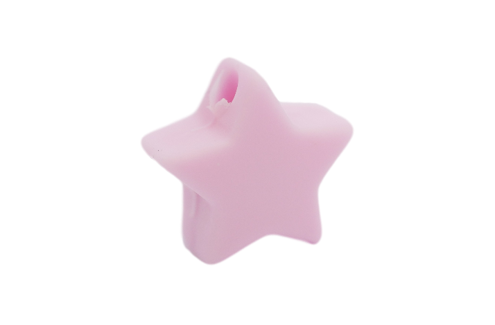 14 mm Stjerne Silikone Perler 0624 Baby Lyserd