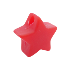 14 mm Stjerne Silikone Perler