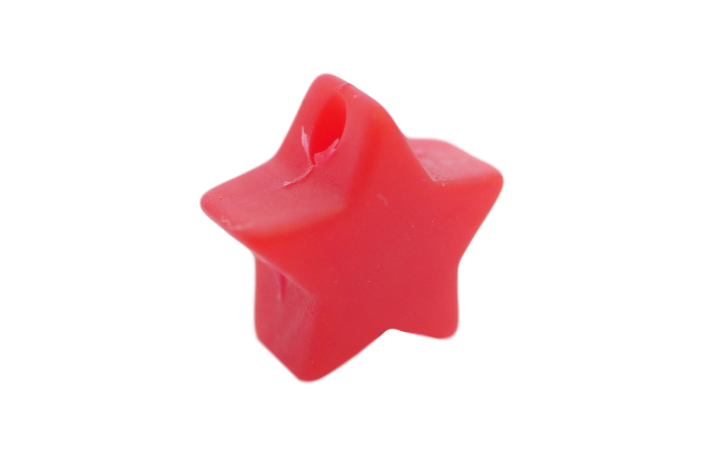 14 mm Stjerne Silikone Perler 0816 Carmin Rd