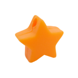 14 mm Stjerne Silikone Perler