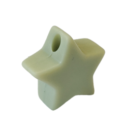 14 mm Stjerne Silikone Perler