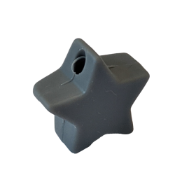 14 mm Stjerne Silikone Perler