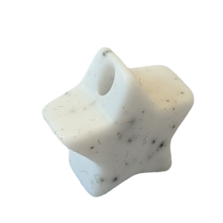 14 mm Stjerne Silikone Perler