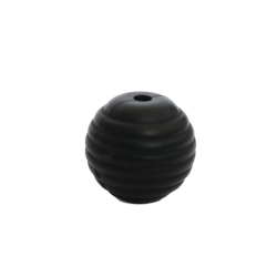 15 mm RILLE Rund SilikonePerler