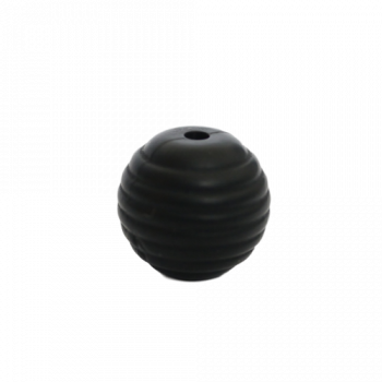15 mm RILLE Rund SilikonePerler