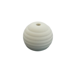15 mm RILLE Rund SilikonePerler