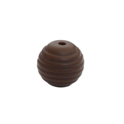 15 mm RILLE Rund SilikonePerler