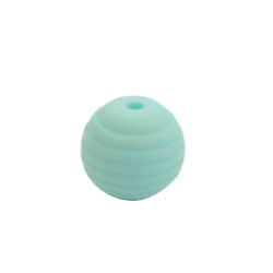 15 mm RILLE Rund SilikonePerler