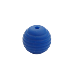 15 mm RILLE Rund SilikonePerler