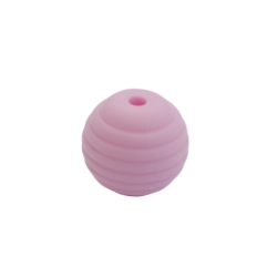 15 mm RILLE Rund SilikonePerler