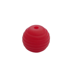 15 mm RILLE Rund SilikonePerler