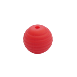 15 mm RILLE Rund SilikonePerler