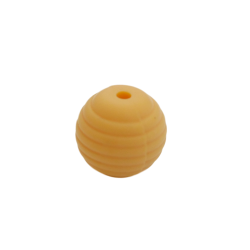 15 mm RILLE Rund SilikonePerler