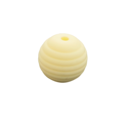 15 mm RILLE Rund SilikonePerler