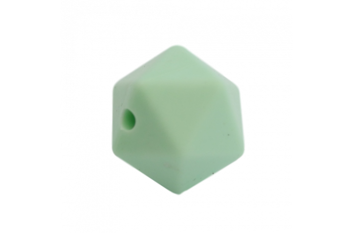 17 mm Icosahedron Silikone Perler 0323 Mint