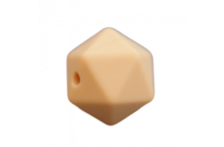 17 mm Icosahedron Silikone Perler 0717 Stvet Rosa