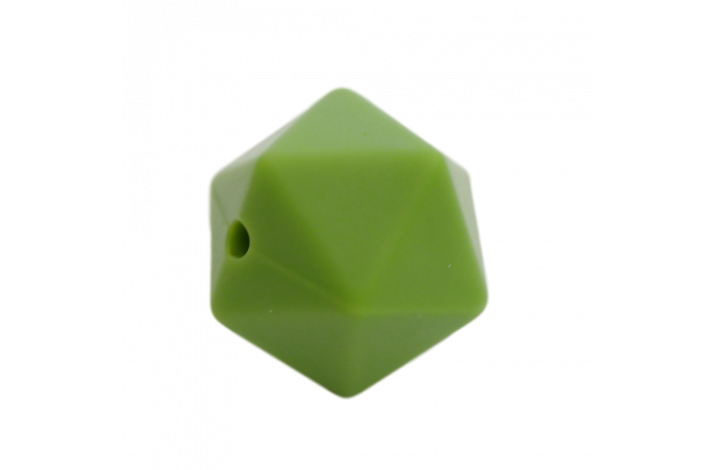 17 mm Icosahedron Silikone Perler 0216 Grn