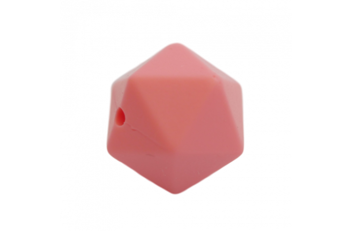 17 mm Icosahedron Silikone Perler 0712 Fersken