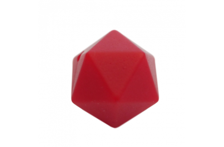17 mm Icosahedron Silikone Perler 0816 Carmin Rd