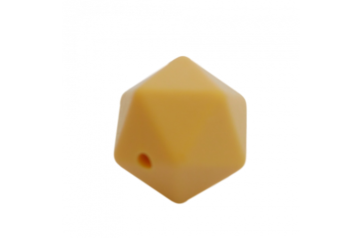 17 mm Icosahedron Silikone Perler 0916 Pastel Orange