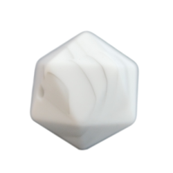 17 mm Icosahedron Silikone Perler